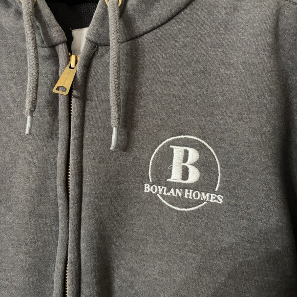 Carhartt Rain Defender XL Regular Rutland Thermal Lined Hoodie Gray Full Zip - Picture 6 of 9